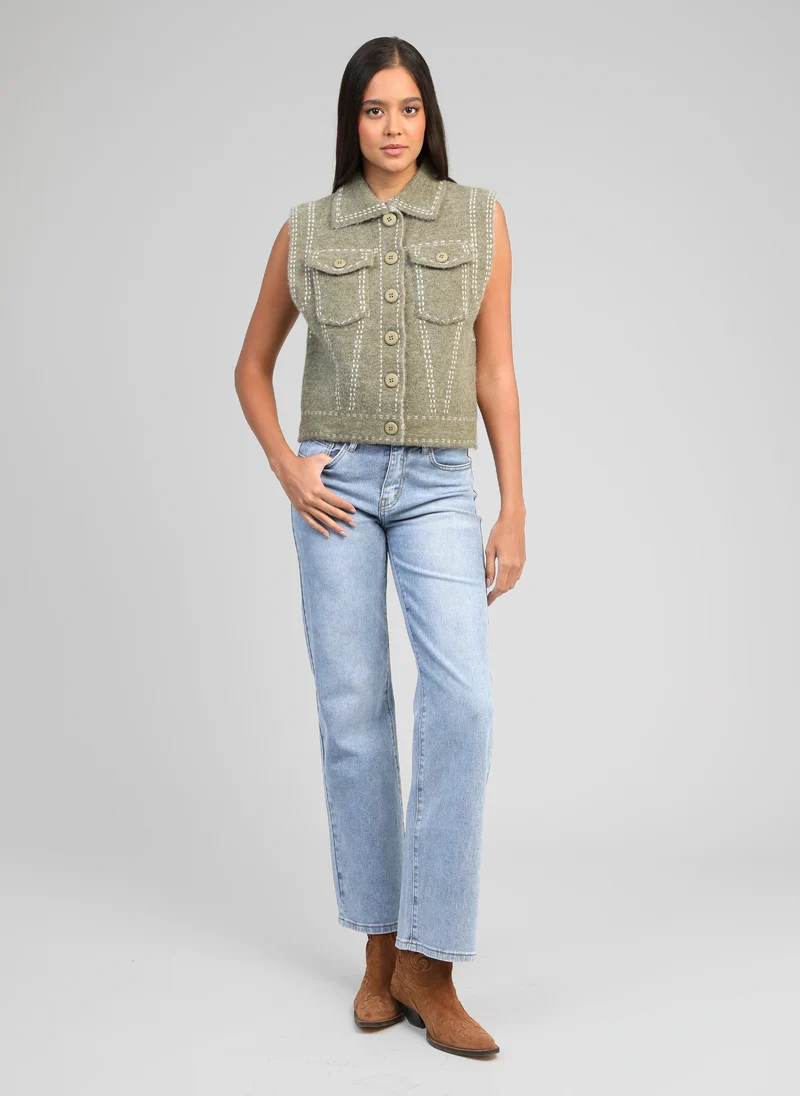 GILET LEWAYNE tilleul