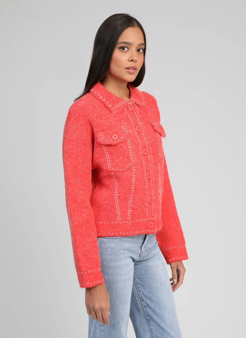 GILET LECODY coquelicot