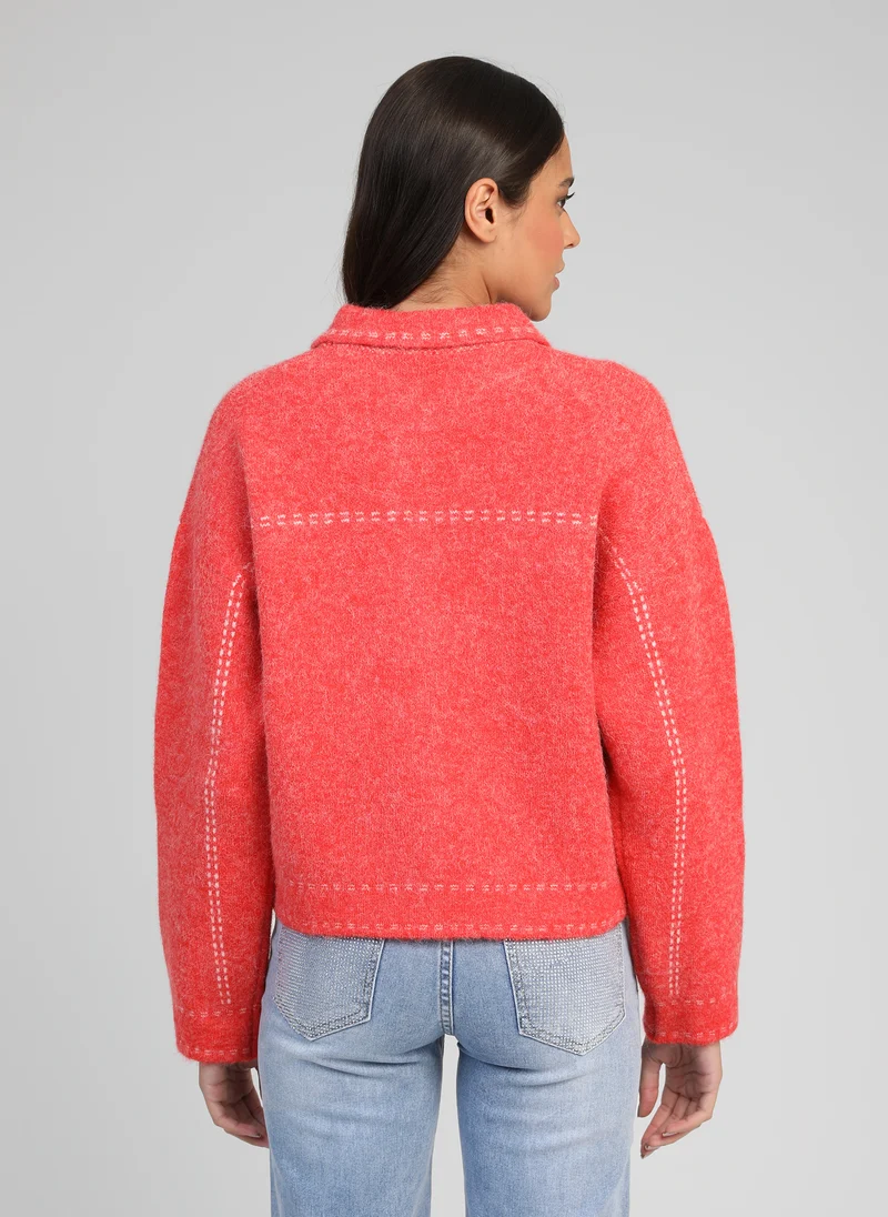 GILET LECODY coquelicot
