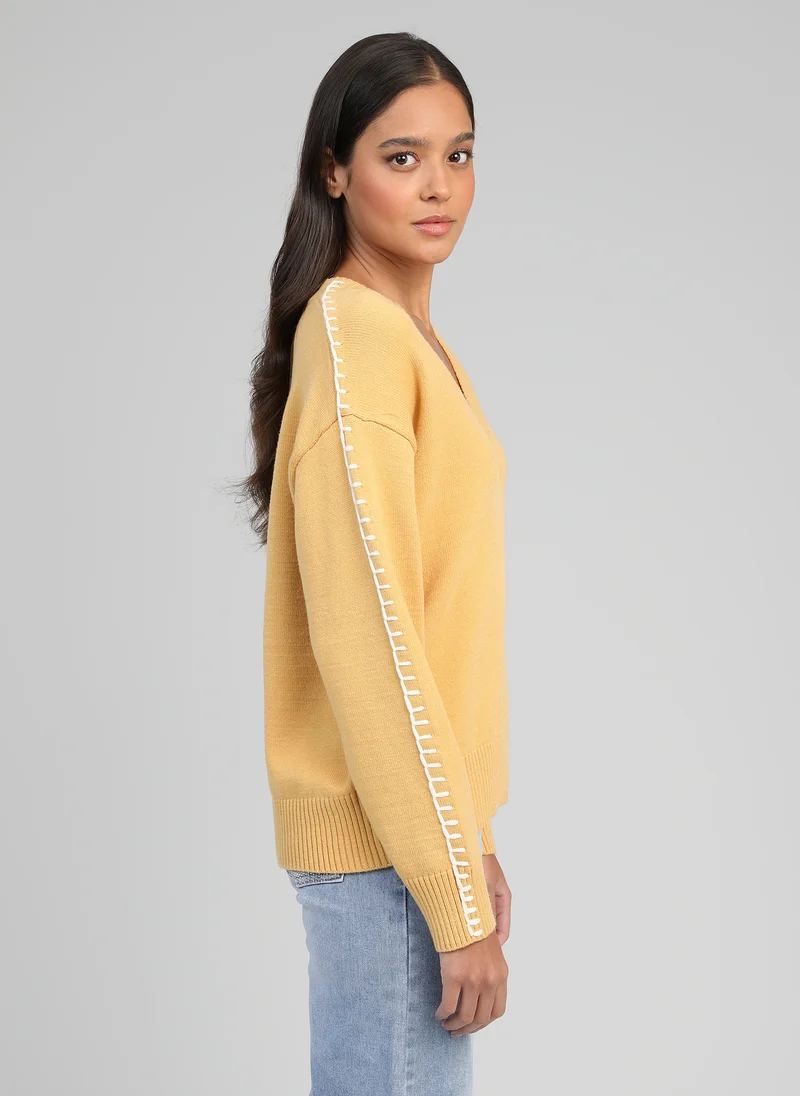 PULL NALEYA jaune