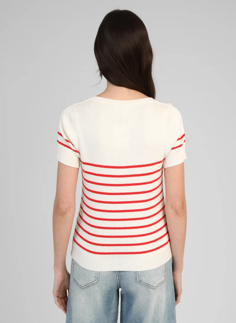 PULL VARINE rouge