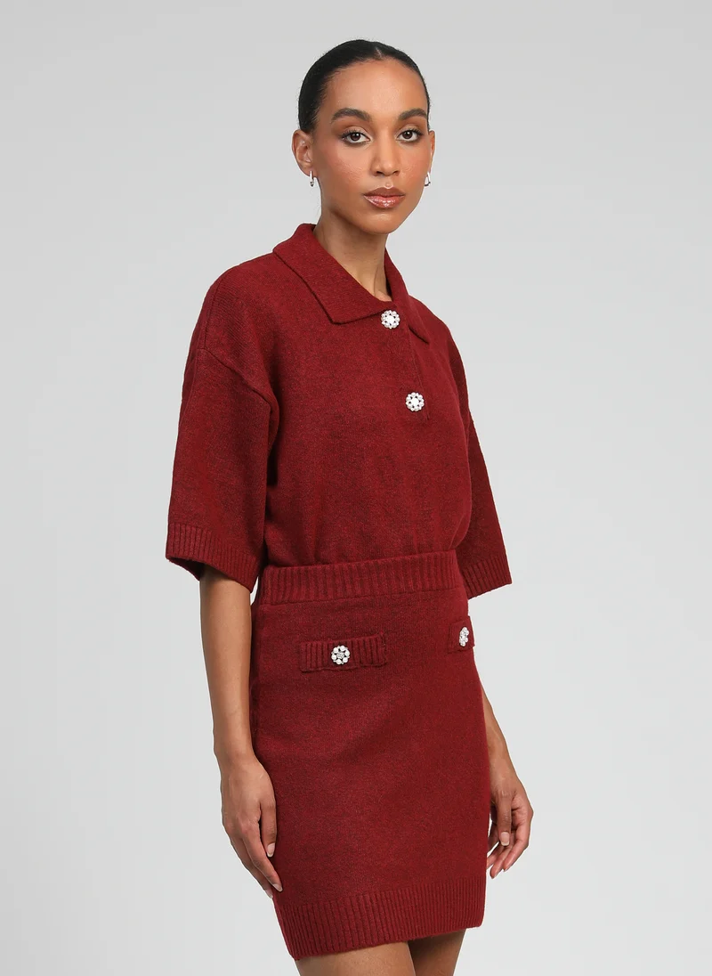 PULL NOREA framboise