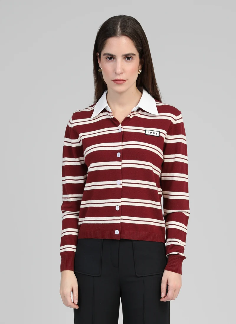 GILET NAOMI bordeaux