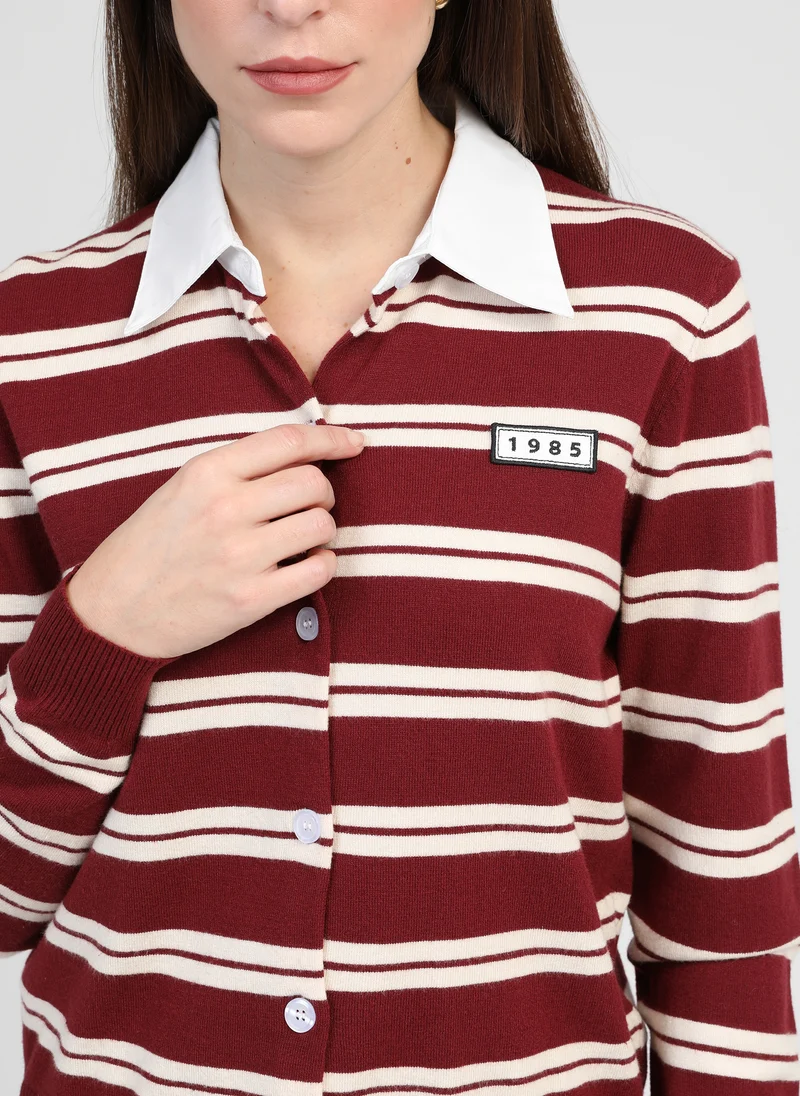 GILET NAOMI bordeaux