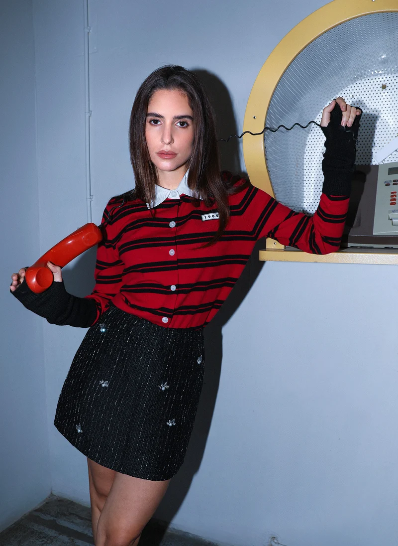 GILET NAOMI rouge