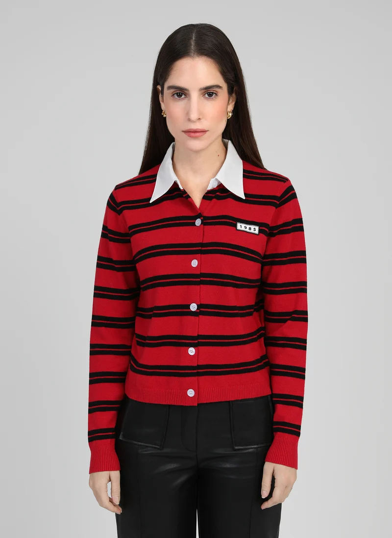 GILET NAOMI rouge