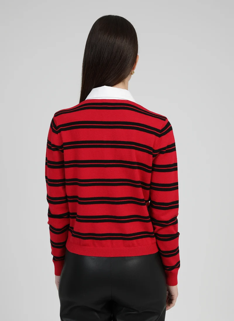 GILET NAOMI rouge