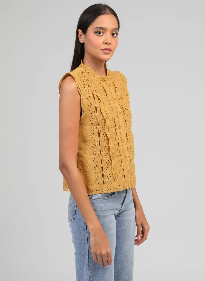 CHEMISE SUZAYA ocre