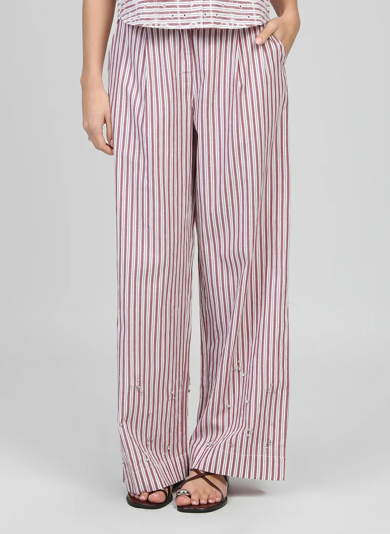 PANTALON RONALY rouge