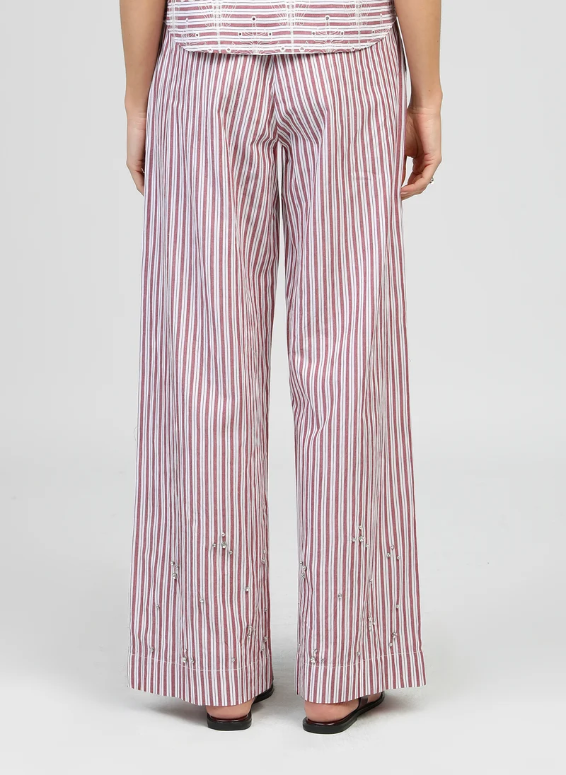 PANTALON RONALY rouge