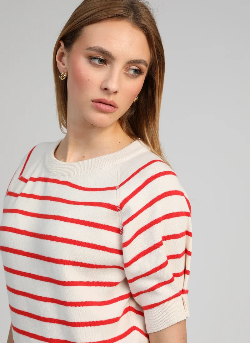 PULL VESTIZA rouge