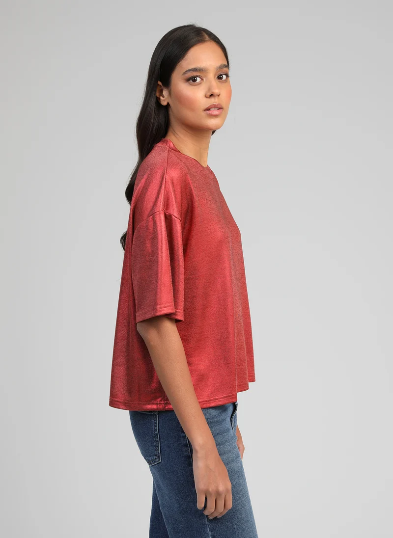 T-SHIRT AKOMILA rouge
