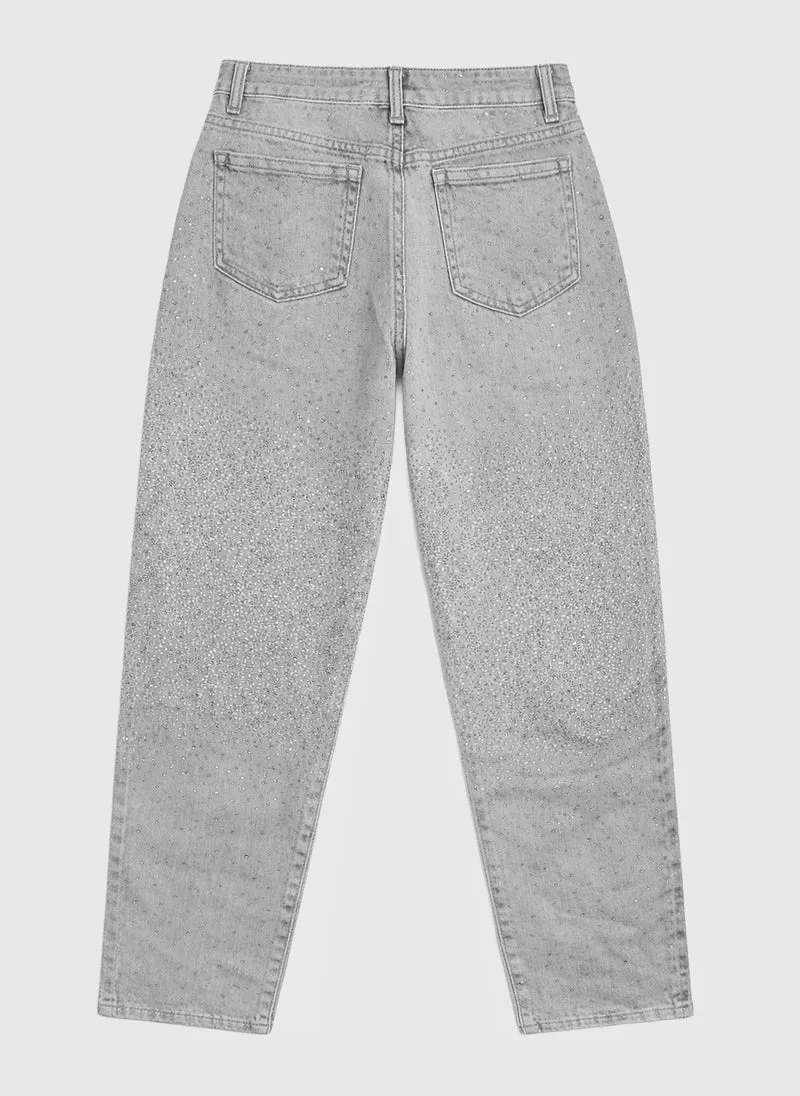 PANTALON PALONE gris delave