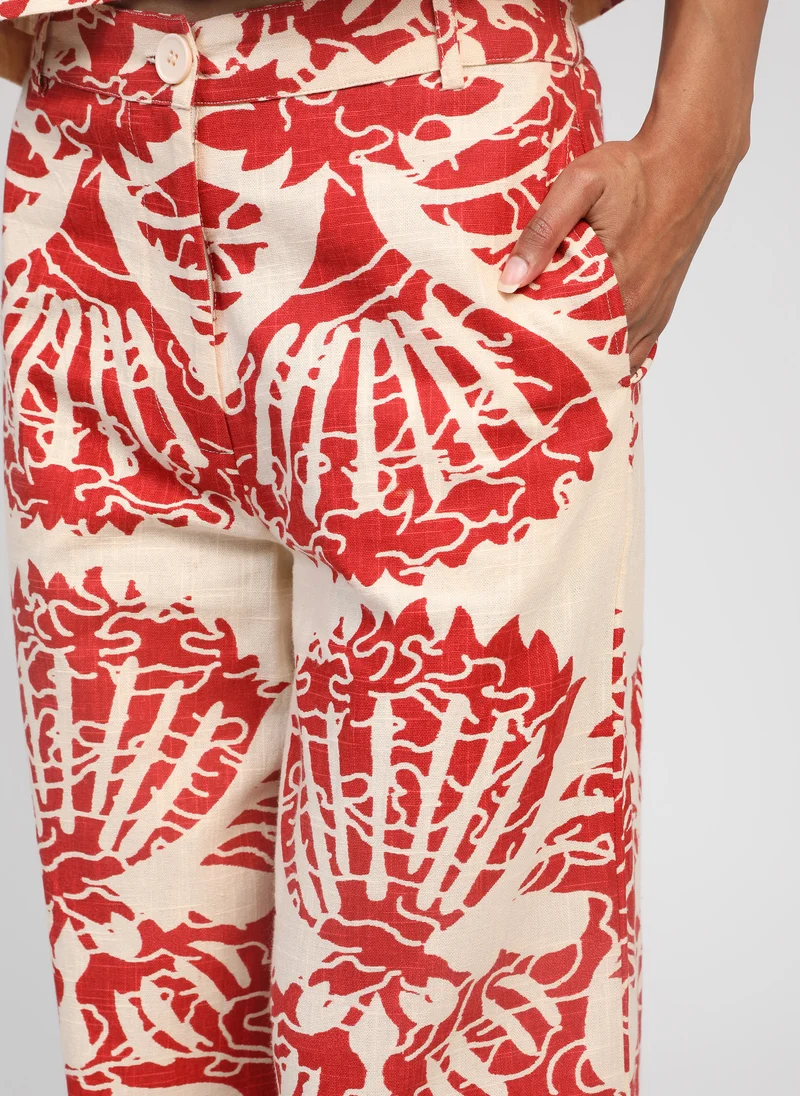 PANTALON ROSSINI adeline rouge