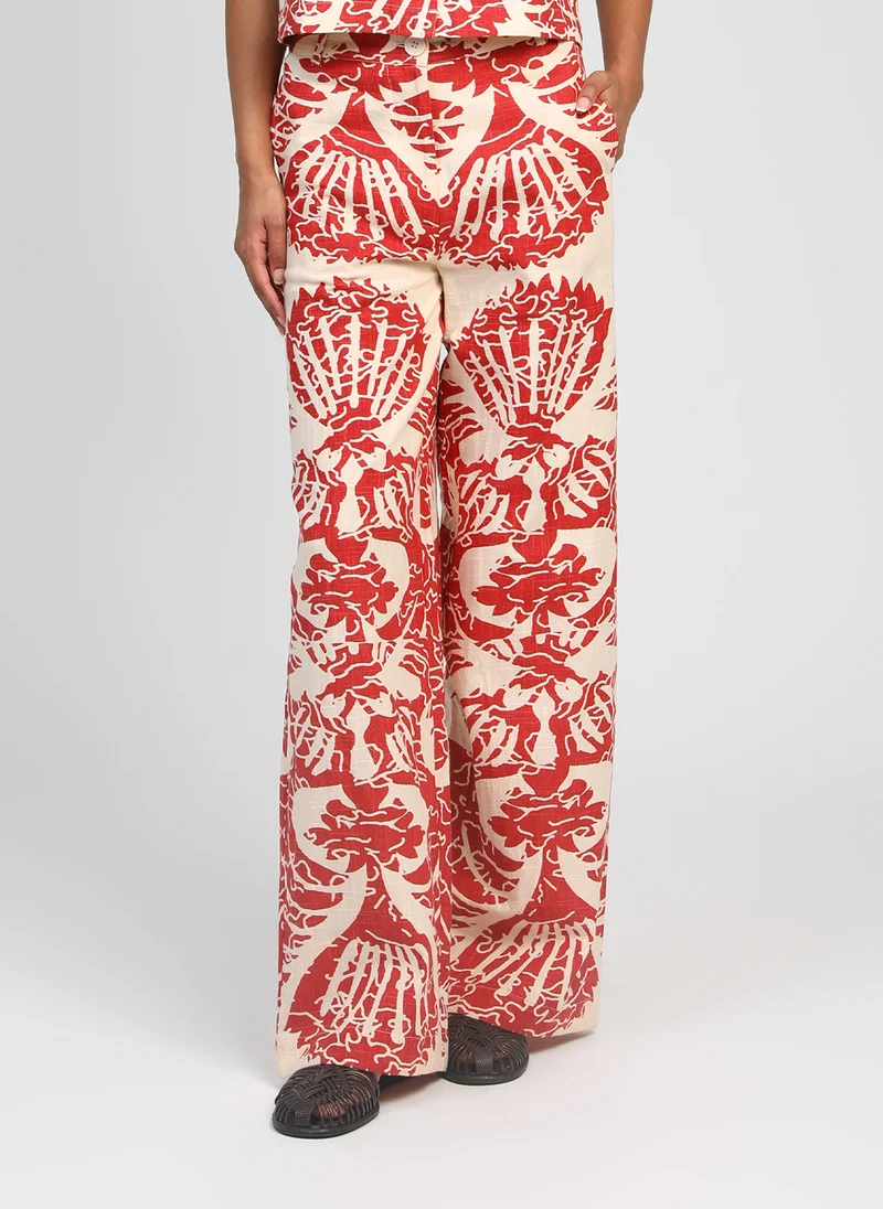 PANTALON ROSSINI adeline rouge