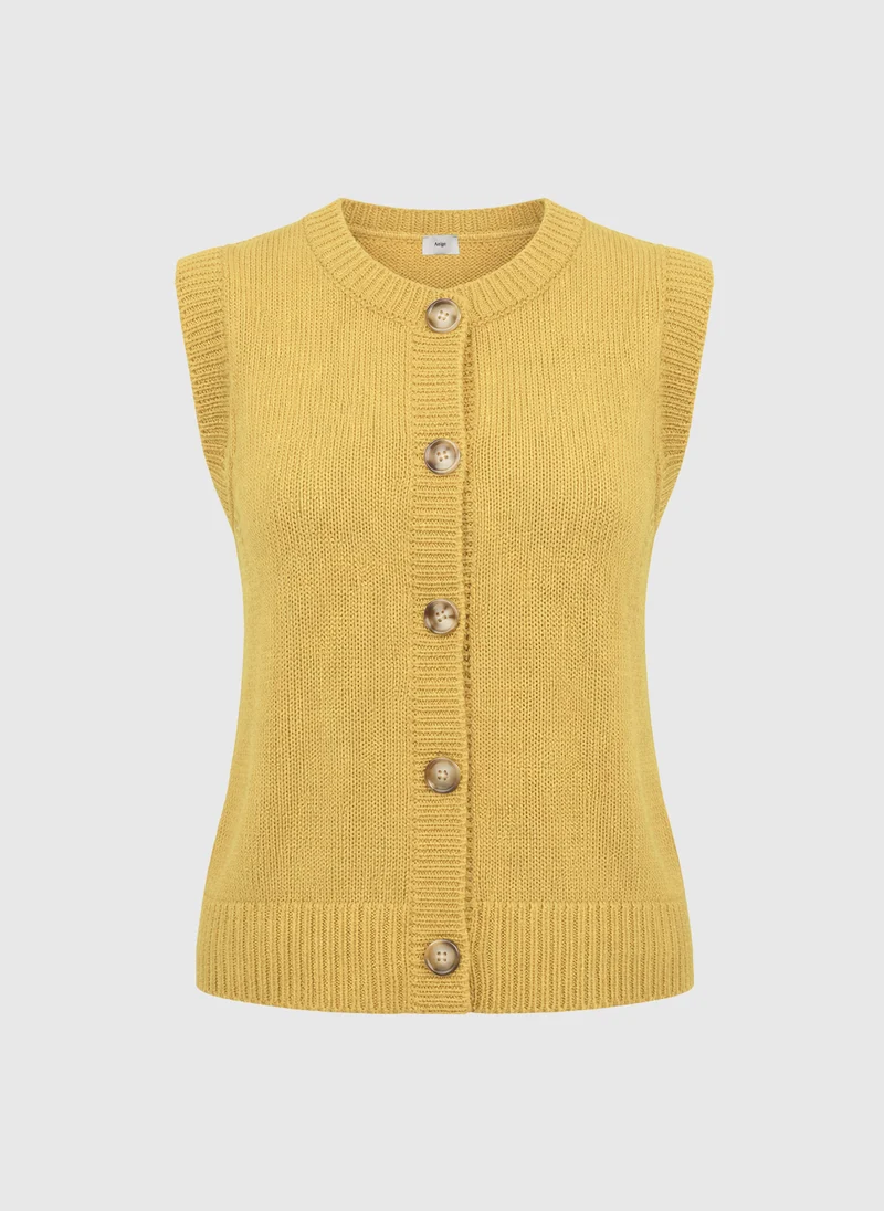 GILET LEVIONA paille