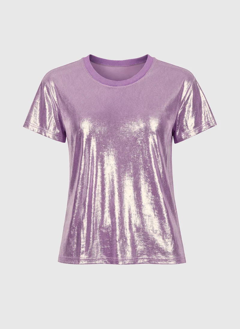 T-SHIRT ALIZA parme