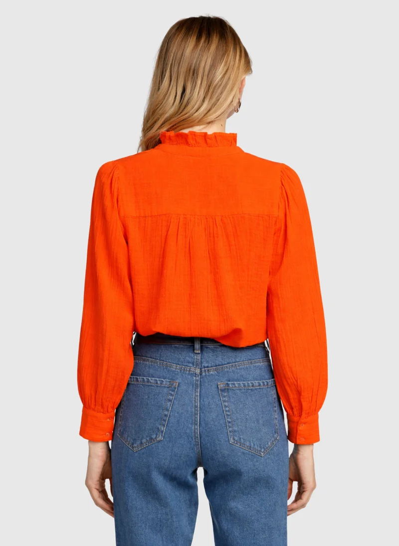 CHEMISE STEFILOU orange