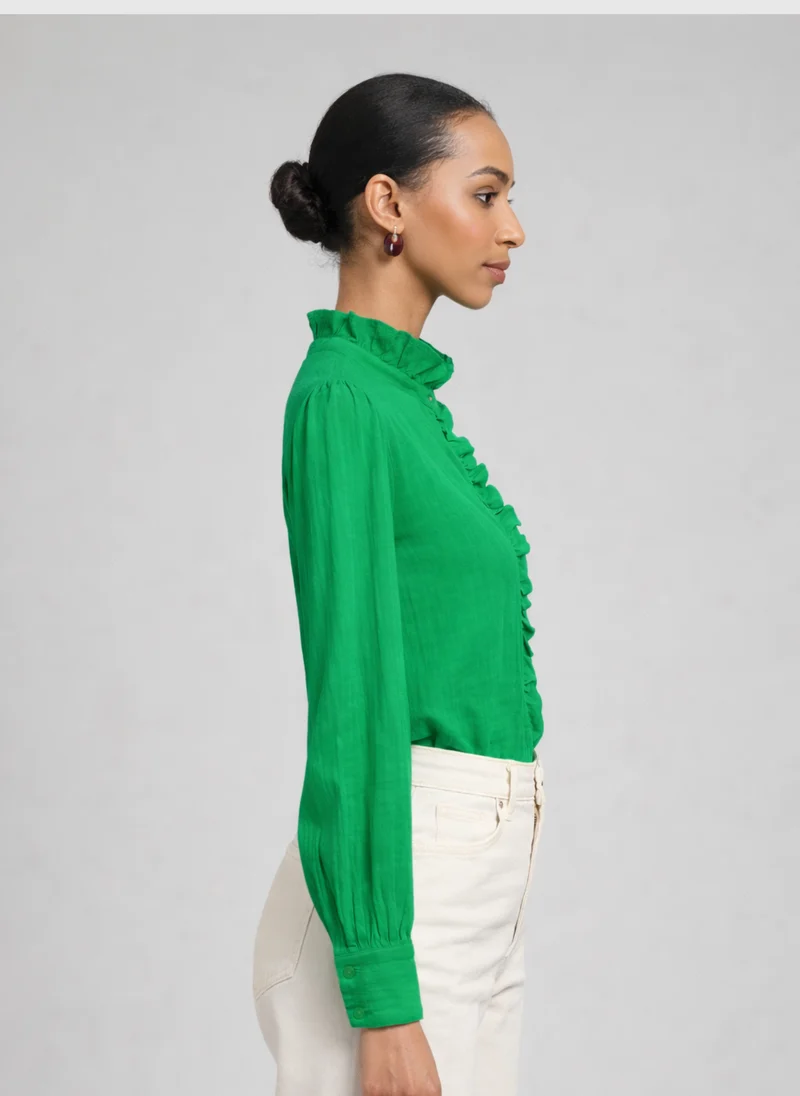 CHEMISE STEFILOU vert