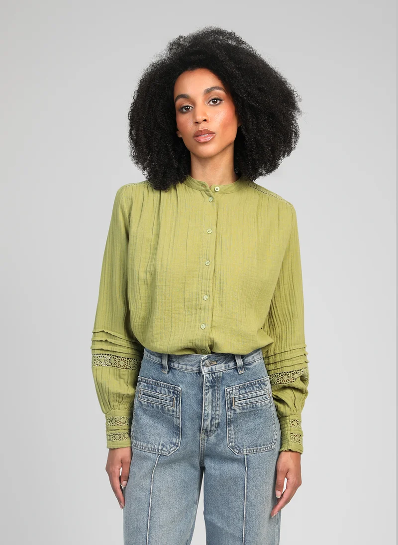 CHEMISE SOJANYLA tilleul