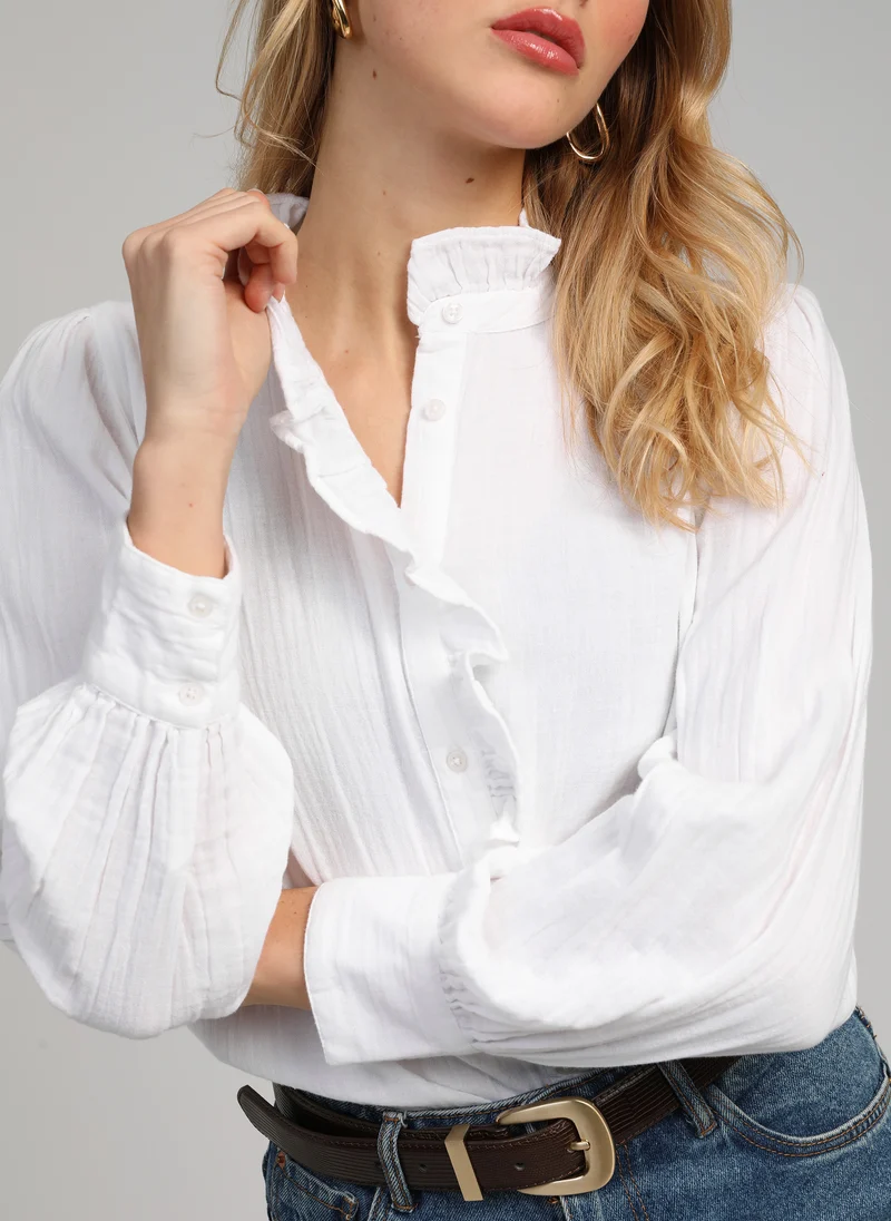 CHEMISE STEFILOU blanc