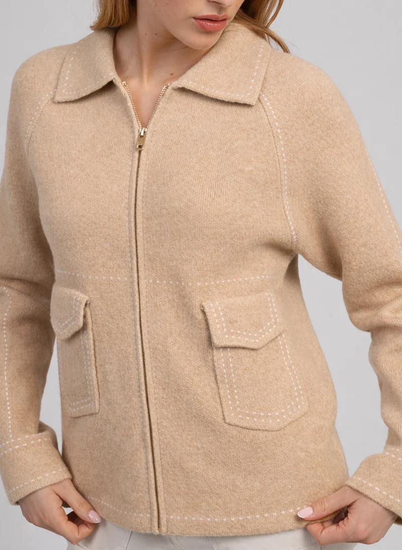 GILET NIBA beige