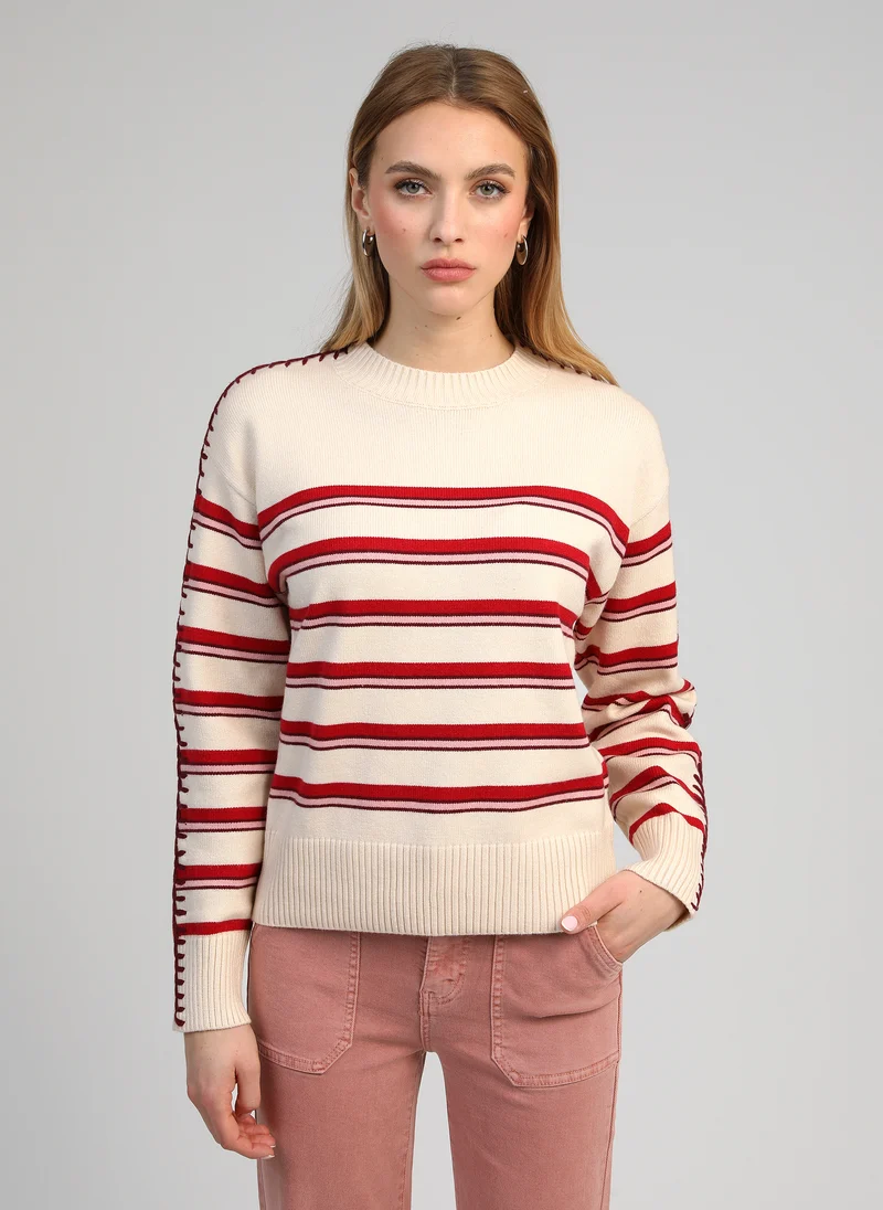PULL NAUSIKA rouge