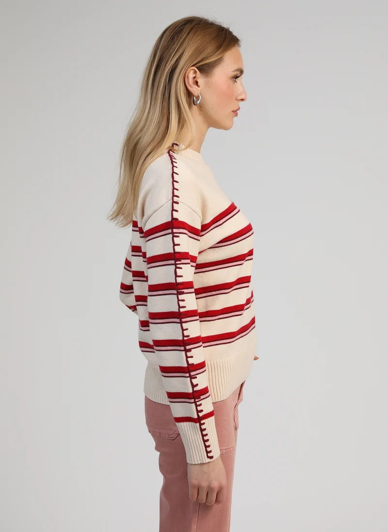 PULL NAUSIKA rouge