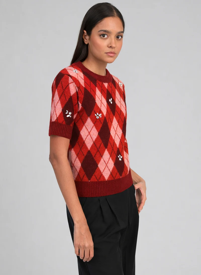 PULL NADRIANA cerise