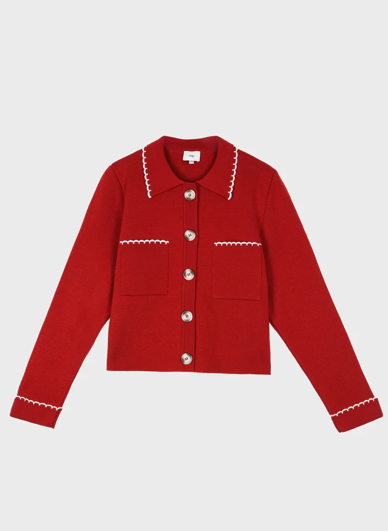 GILET VALINA rouge