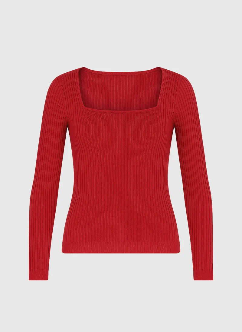 PULL LESIE rouge