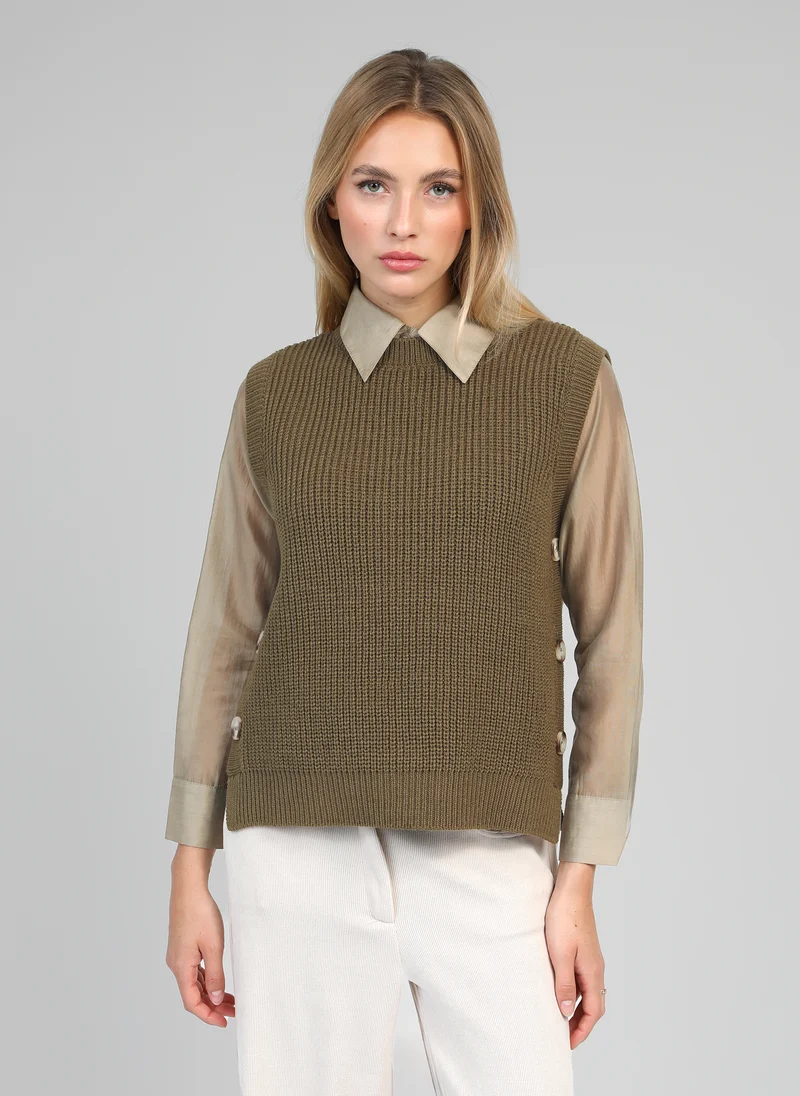 PULL VIVIENNE militaire