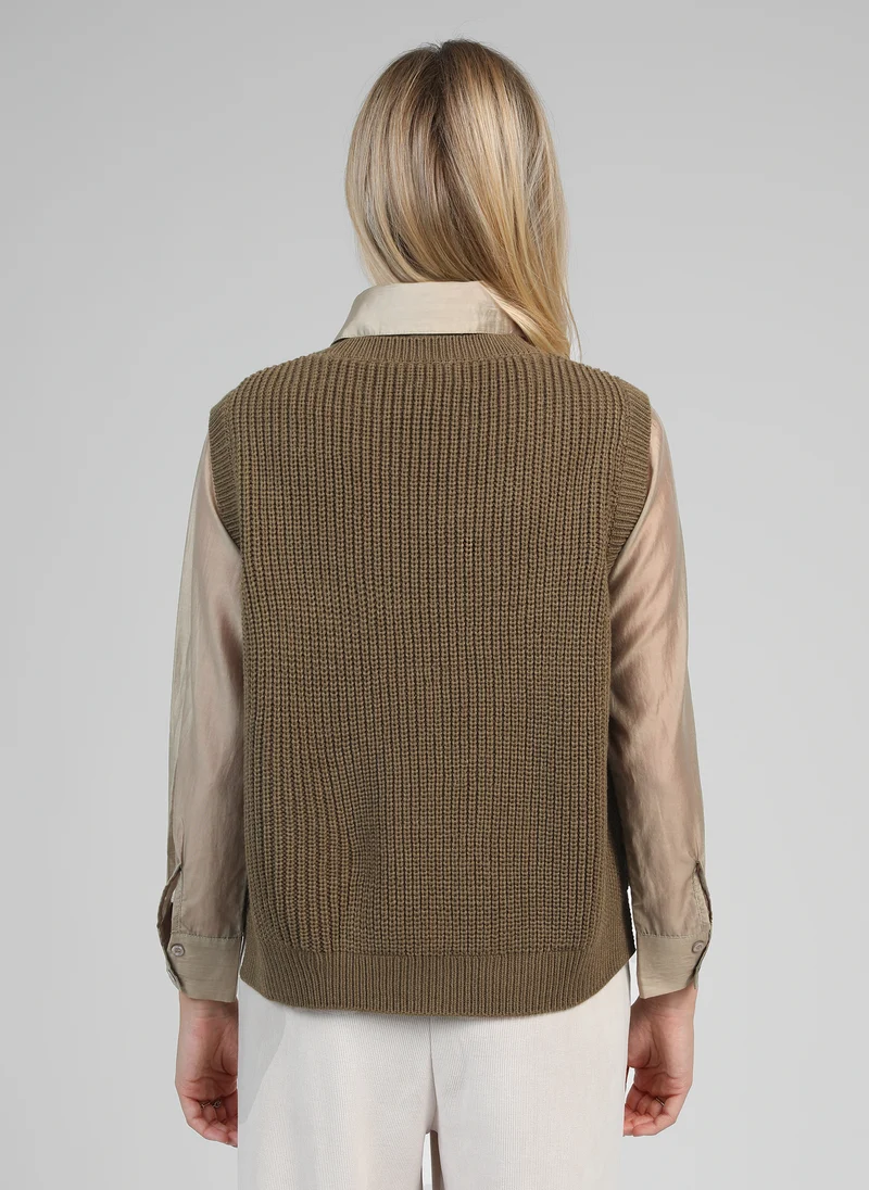 PULL VIVIENNE militaire