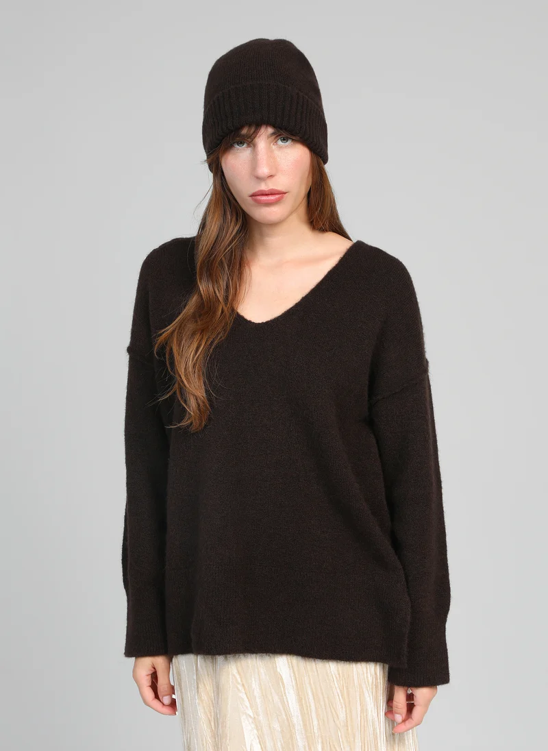 PULL LIVYA chocolat