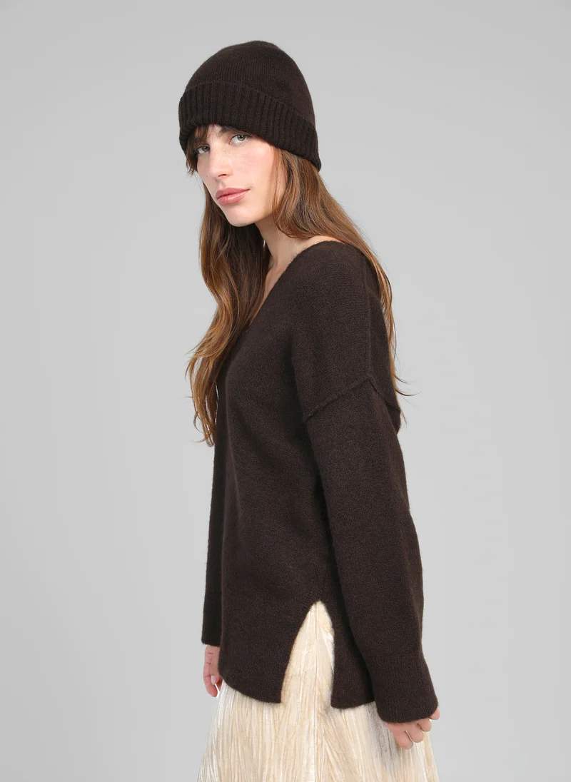 PULL LIVYA chocolat
