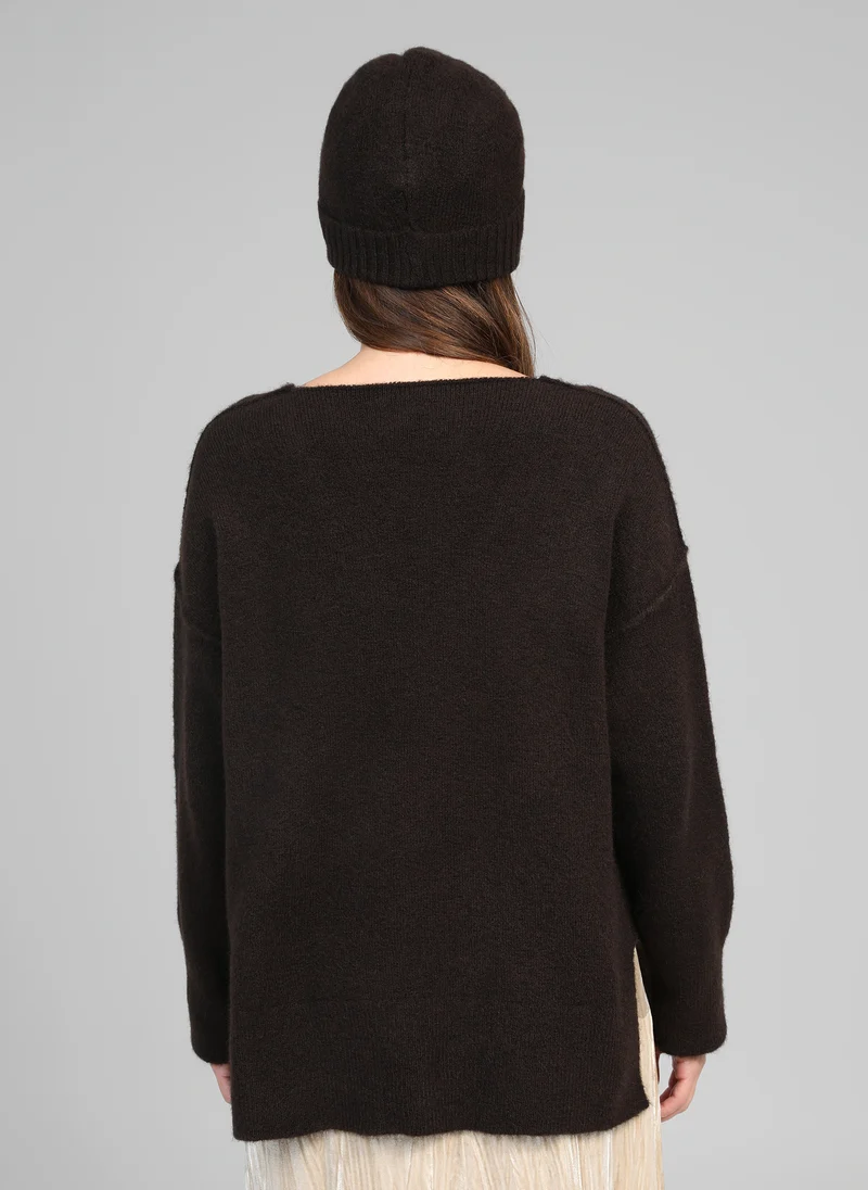 PULL LIVYA chocolat