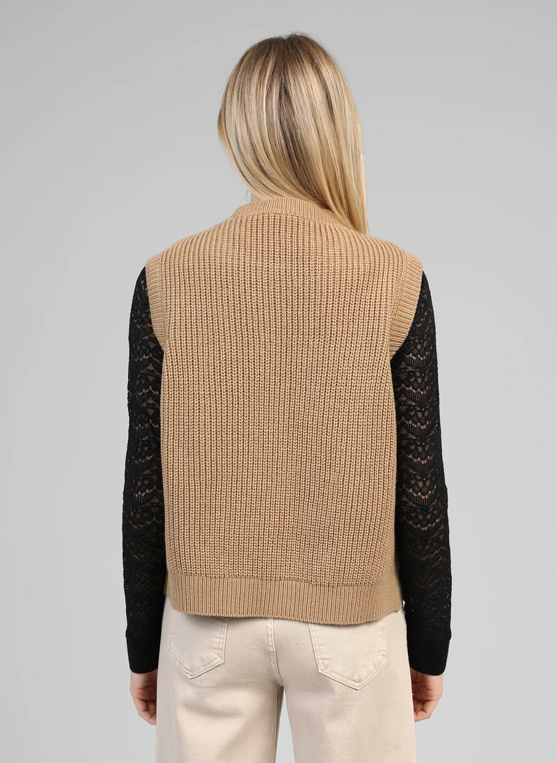 PULL VIVIENNE camel