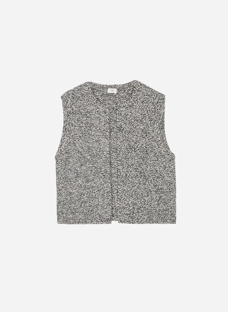 CARDIGAN SANS MANCHE LEGRINGOU CH marine