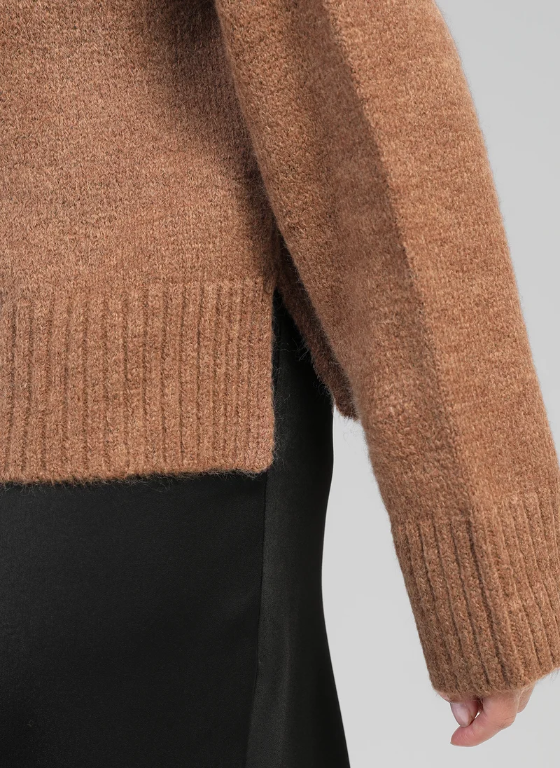 PULL LORANA marron glace