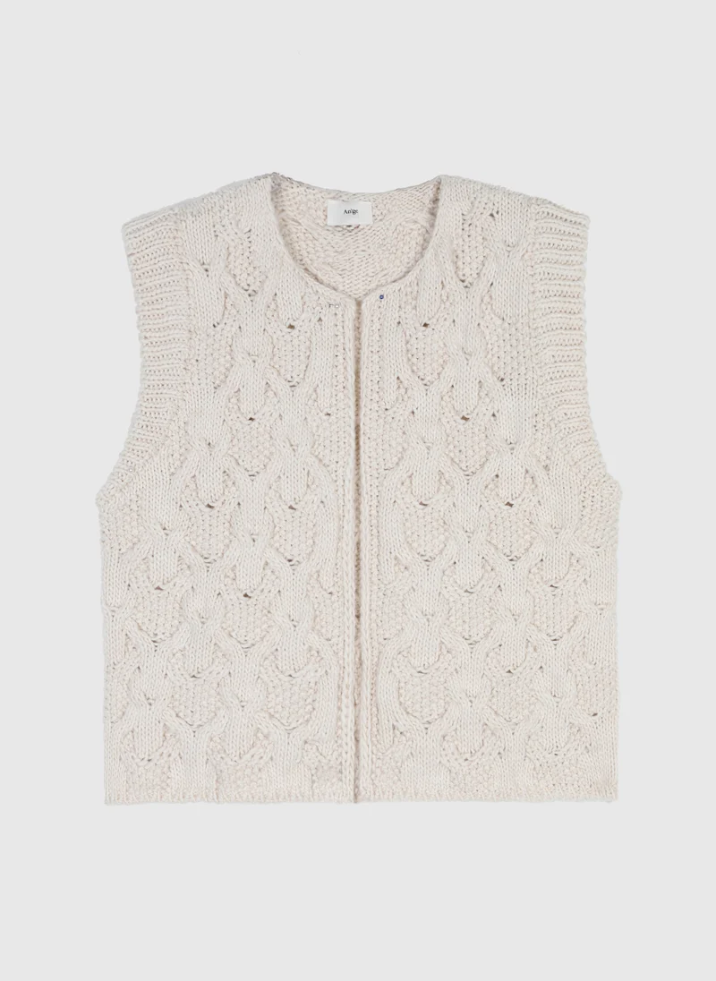 CARDIGAN SANS MANCHE LAJOIA ecru