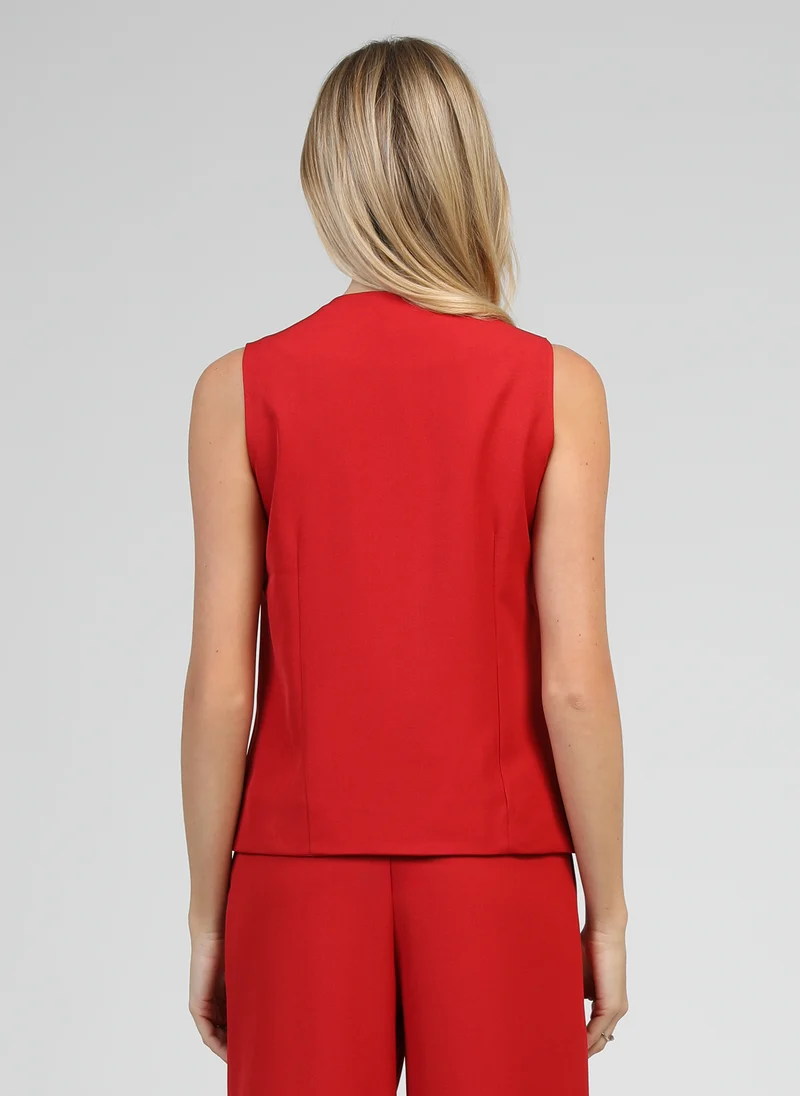 GILET DE COSTUME ZOLA rouge