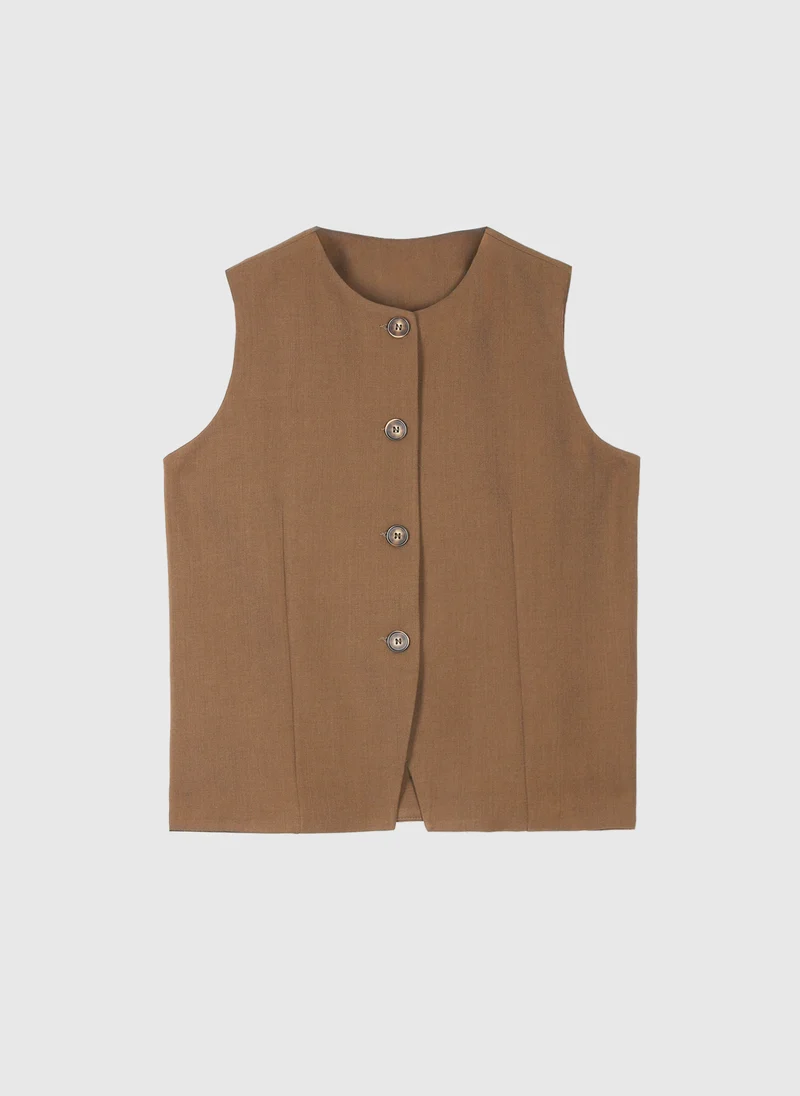 GILET DE COSTUME ZOLA camel