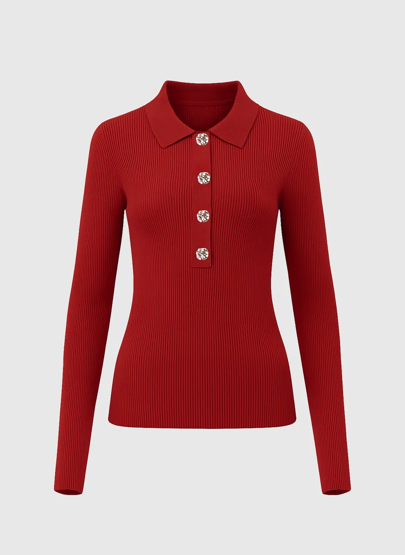 PULL NABI rouge