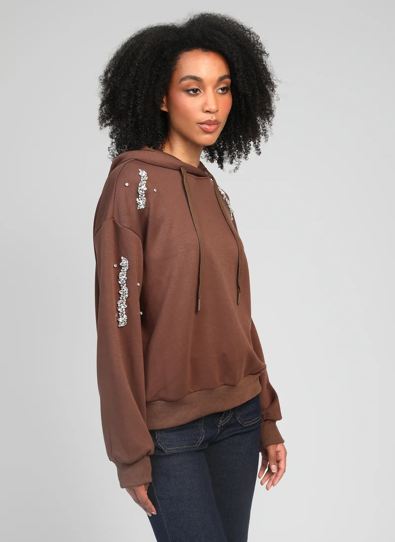 SWEAT AROBY marron