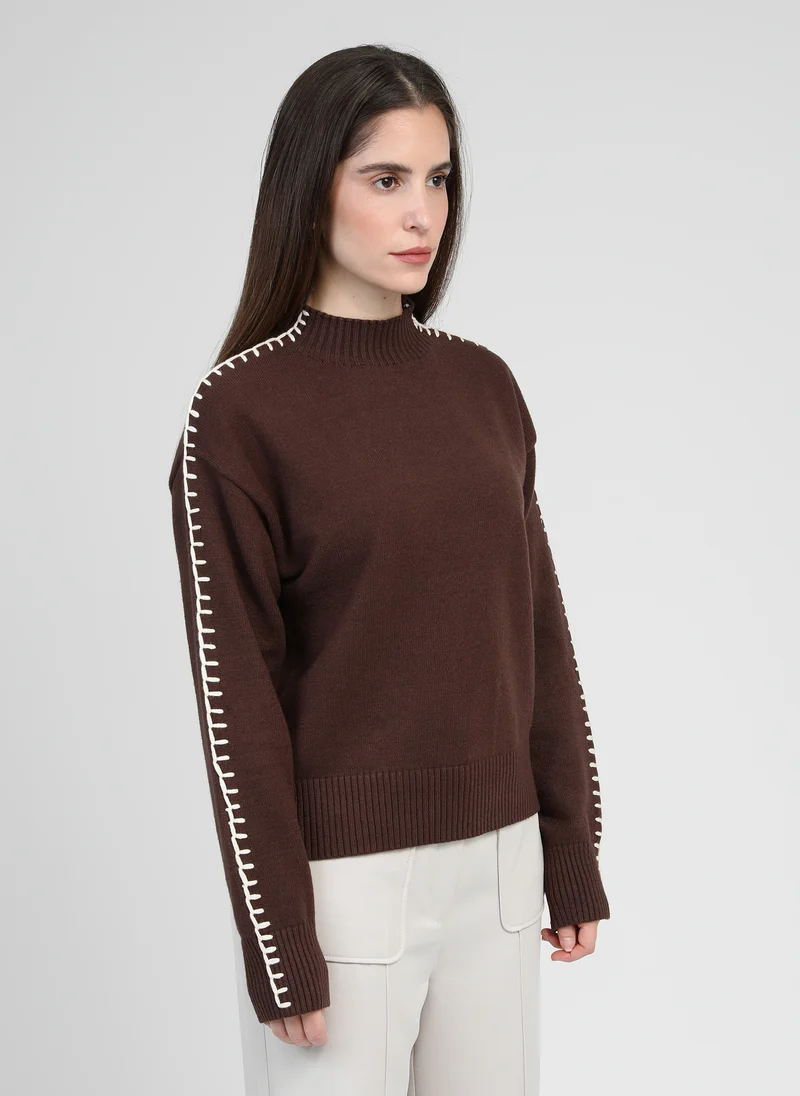 PULL NISSYA marron