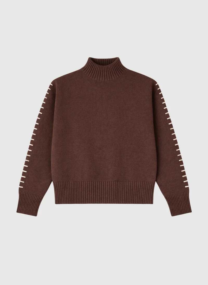 PULL NISSYA marron