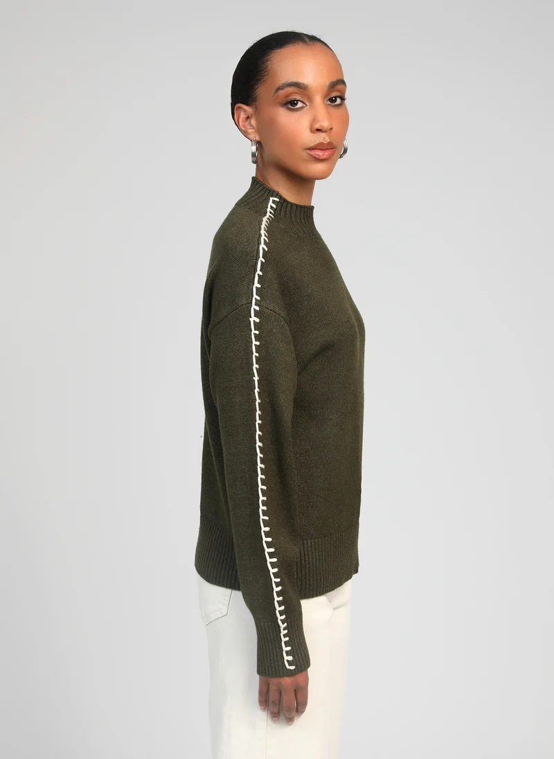 PULL NISSYA militaire