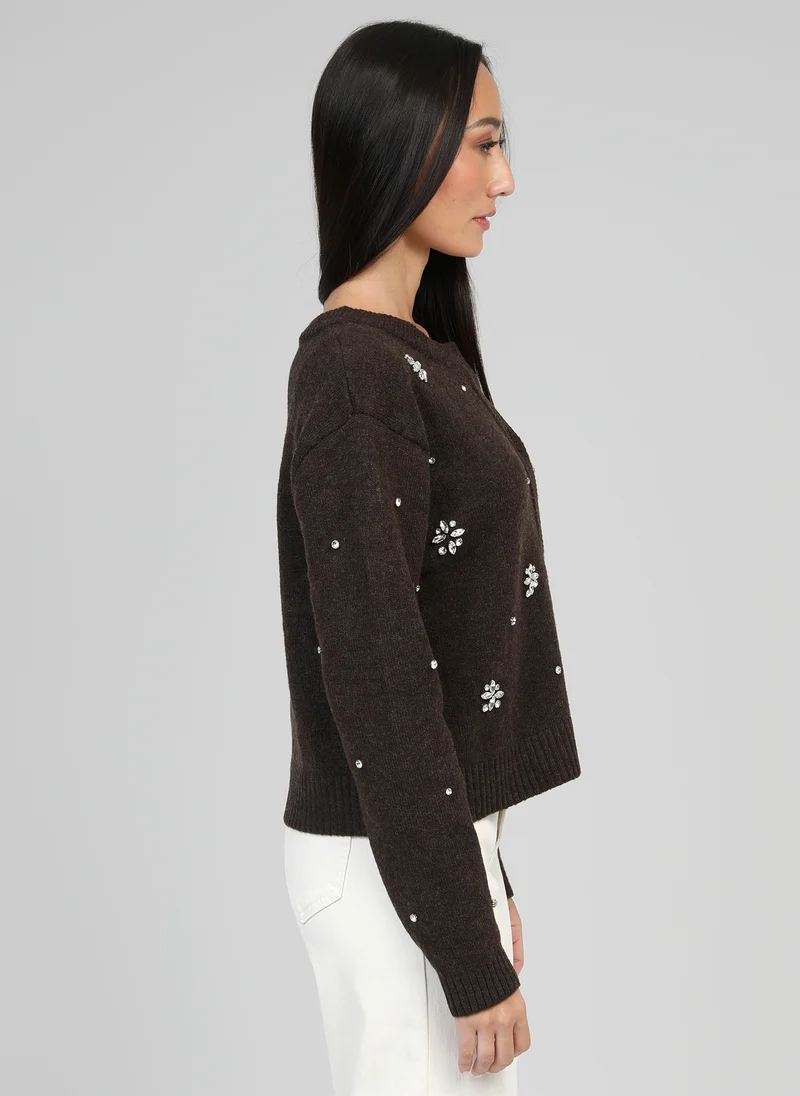 GILET NORINE brown