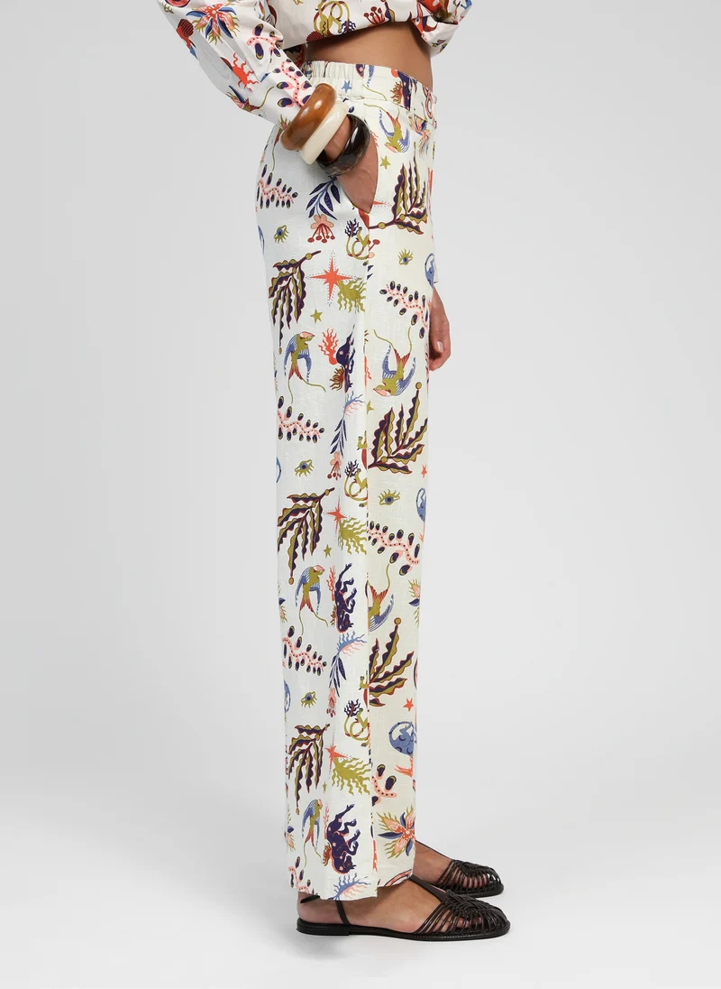 PANTALON ROSSY bale ecru