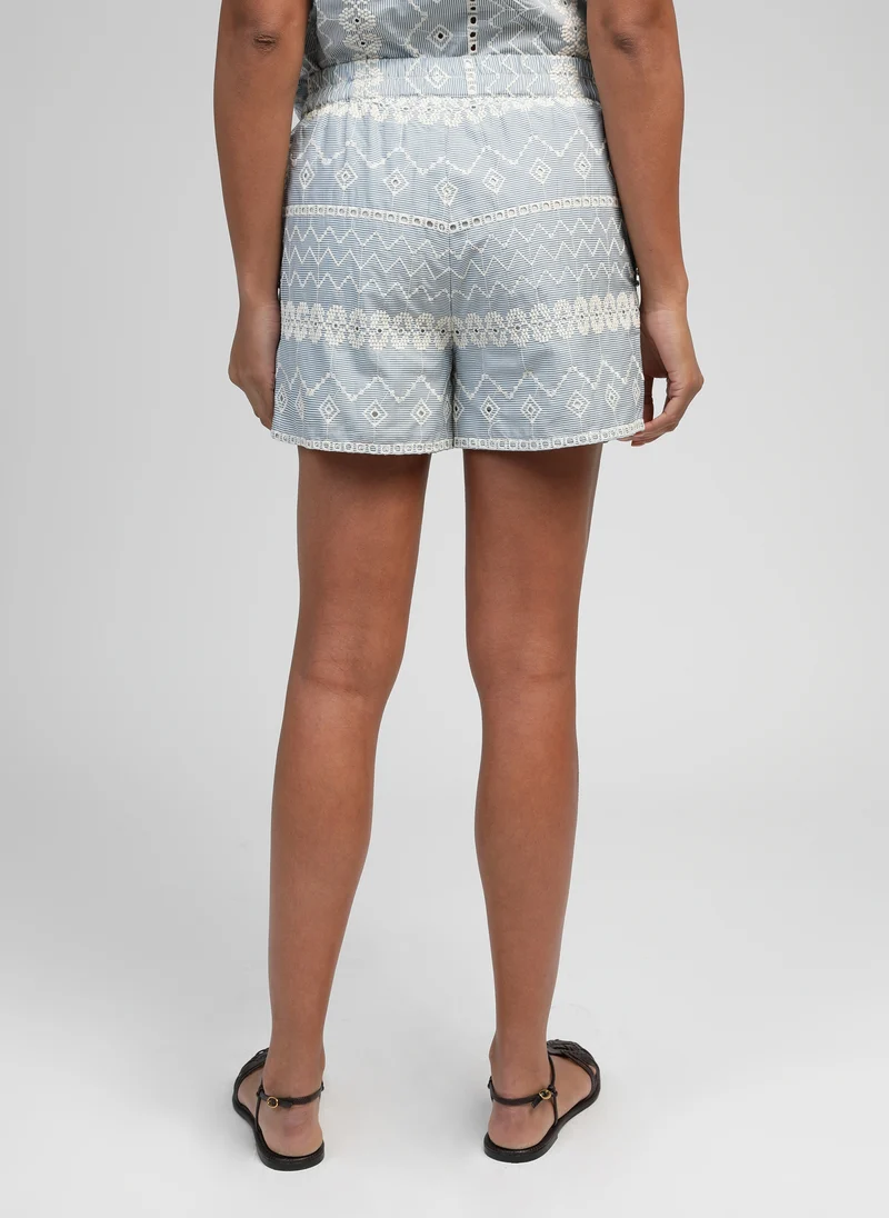 SHORT RELILA rayure